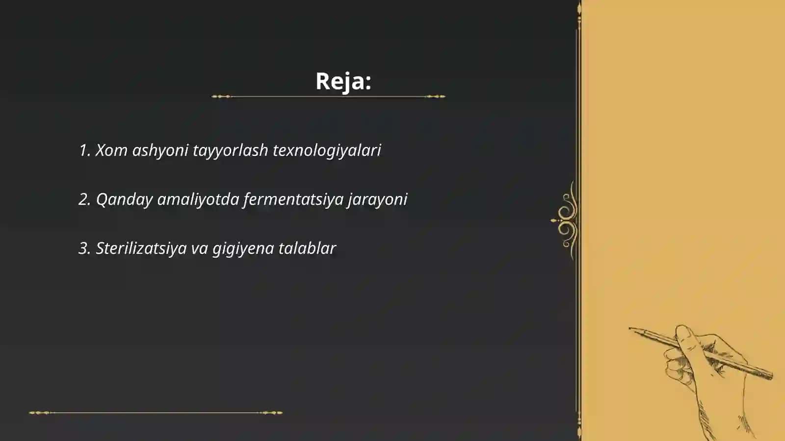 Xom ashyoni tayyorlash texnologiyalari 2