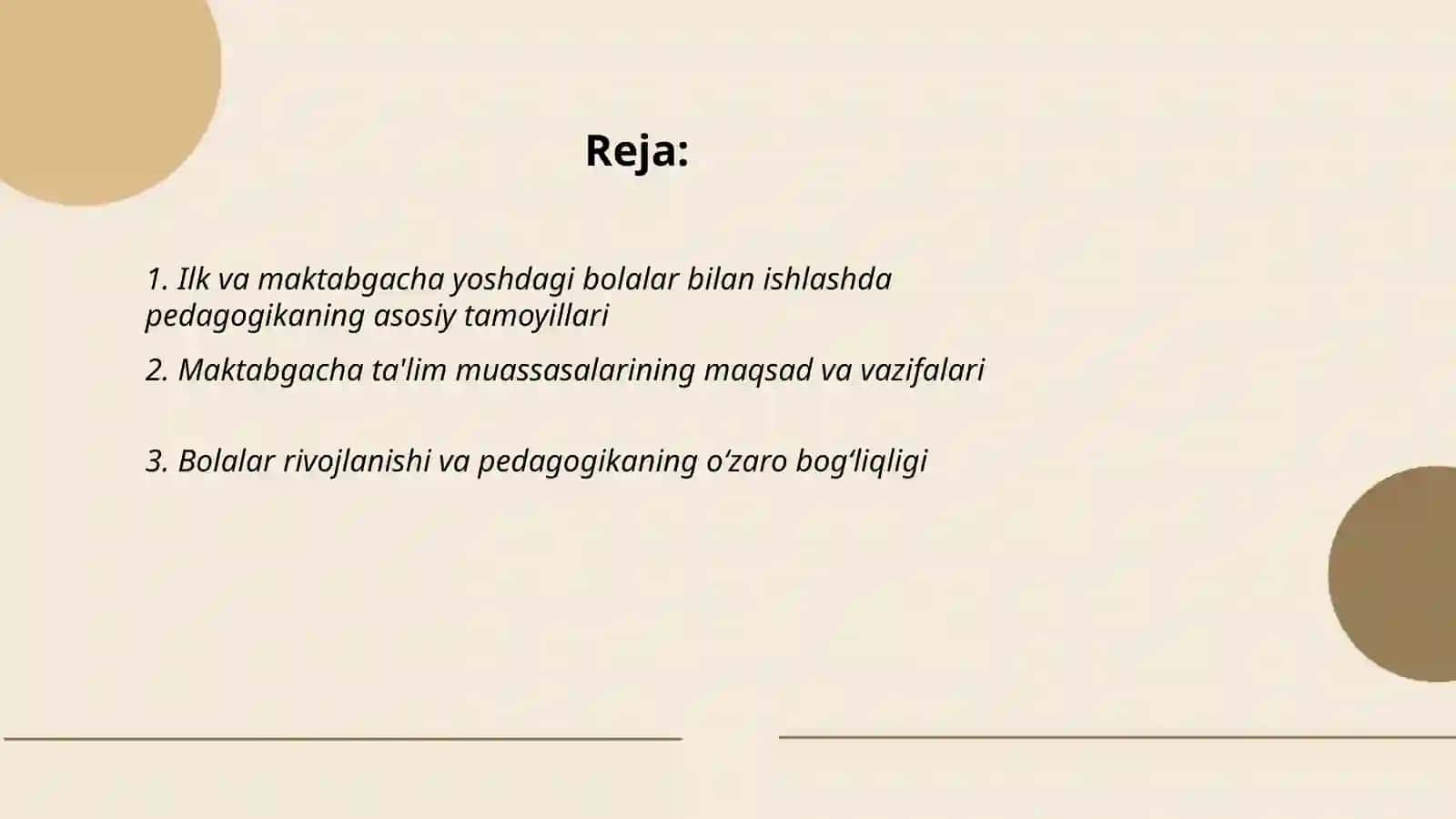 Ilk va maktabgacha yoshdagi bolalar pedagogikasi fanining maqsad va vazifalari 2
