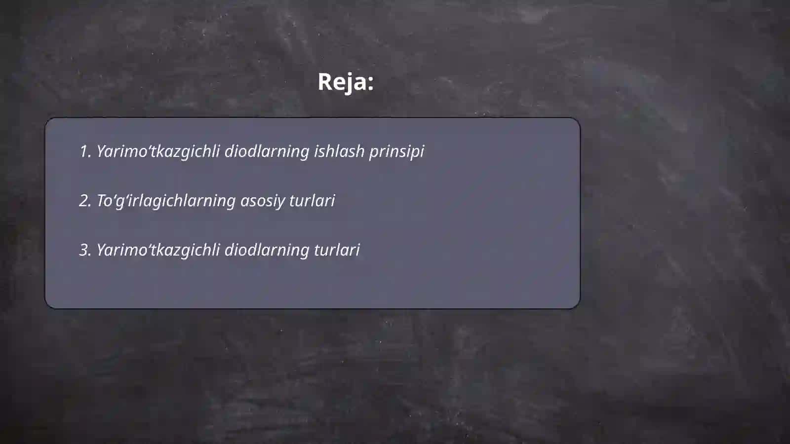 yarimoʻtkazgichli toʻgʻirlagichglar 2