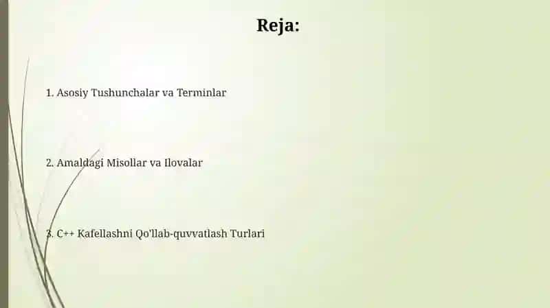 C++ tilining tayanch turlari 2