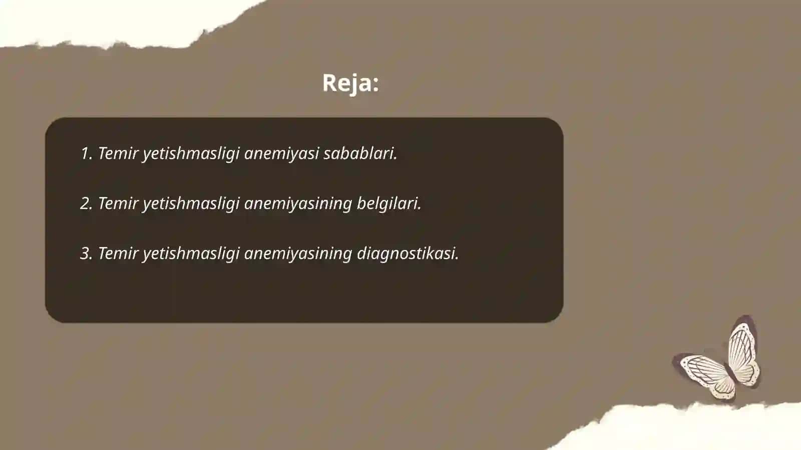 O'zbekiston sharoitida temir yetishmasligi anemiyasi, uning profilaktikasi 2
