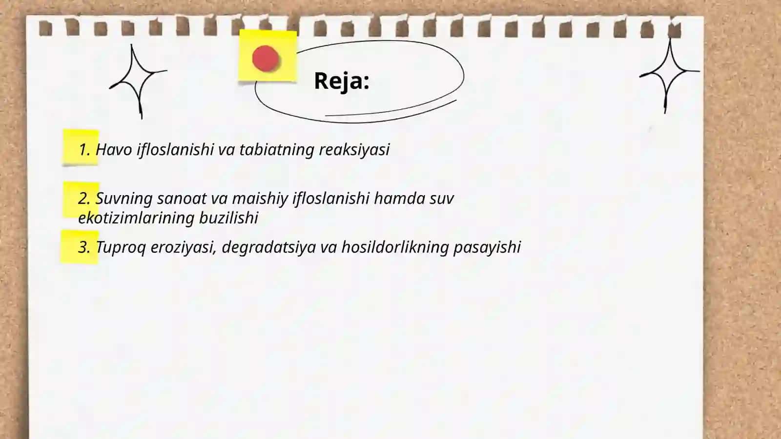 Inson faoliyatining tabiatga ta'siri va tabiatning javobi 2