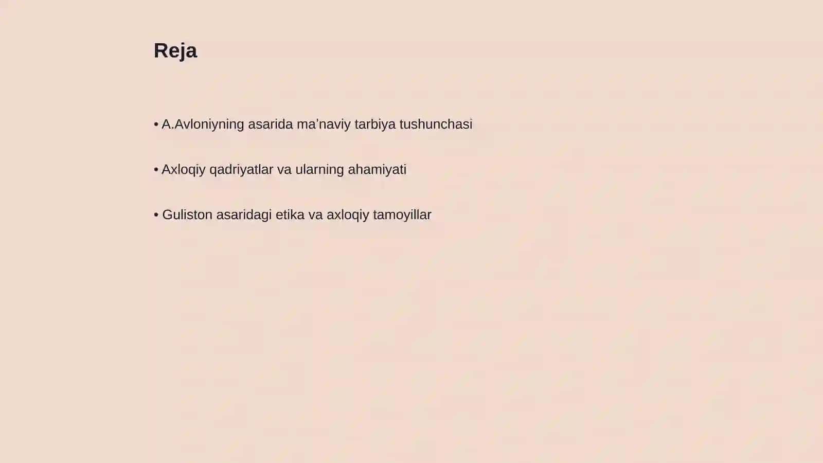 A.Avloniyning,, Turkiy Guliston yoxud axloq ʼʼasarida maʼnaviy -axloqiy tarbiya masalalari 2