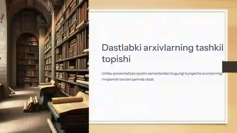 Arxivlar tarixi 2