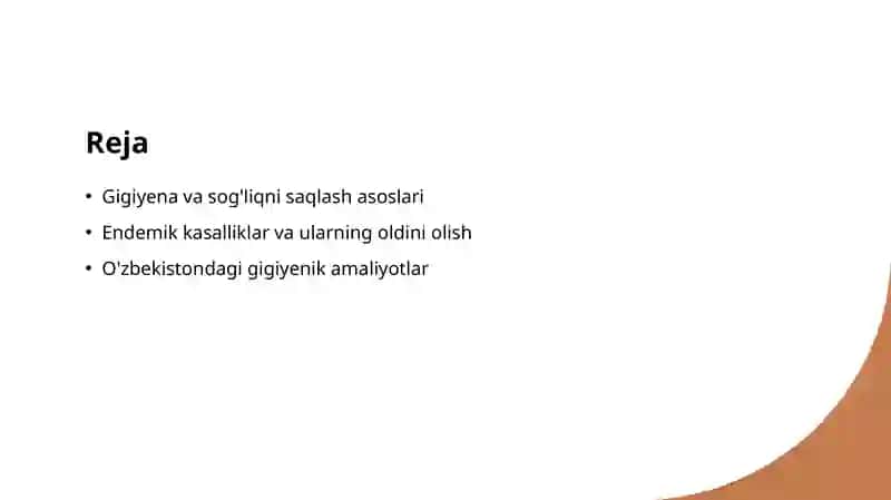 Endemik kasalliklarni oldini olishning gigiyenik asoslari 2