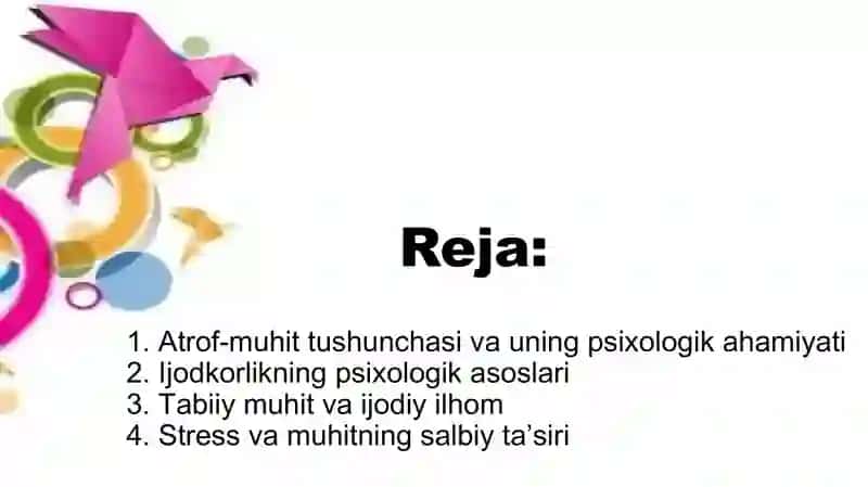 Atrof muhitning ijodkorlikni shakillanishiga ta’siri 2