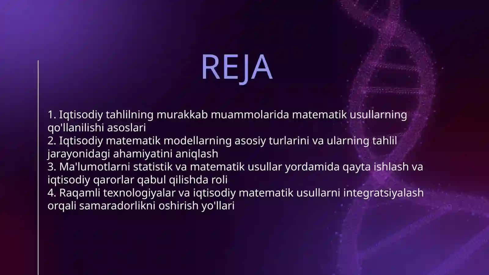 IQTISODIY TAHLILDA IQTISODIY MATEMATIK USULLARNI QO'LLASHNING ZARURIYATI 2