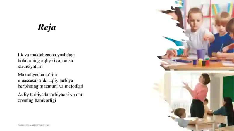 Ilk va maktabgacha ta’lim yoshidagi bolalarga aqliy tarbiya berish mazmuni 2