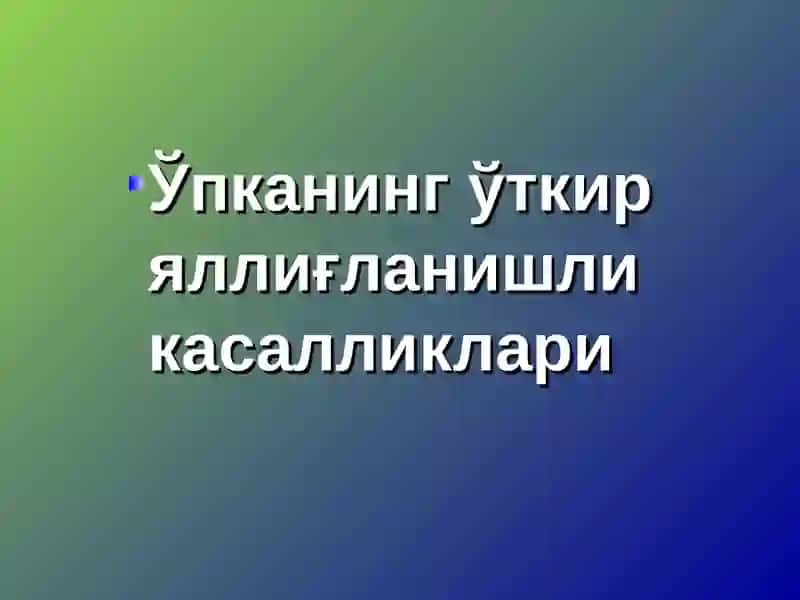 СОМАТИК ПАТОЛОГИЯ ВА ОҒИЗ БЎШЛИҒИДАГИ ЎЗГАРИШЛАР 2