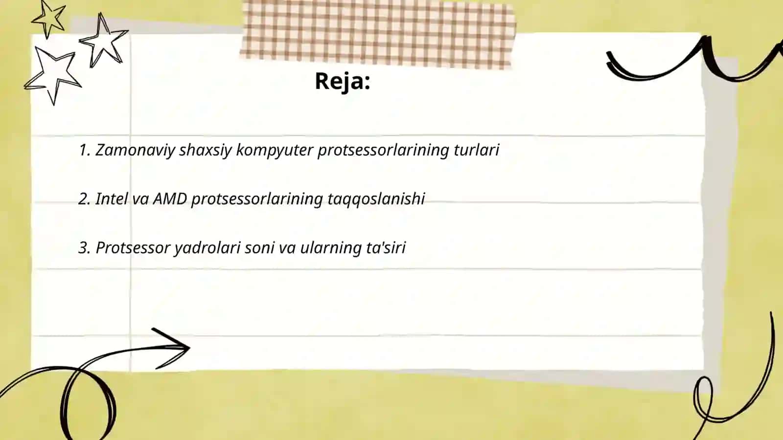 Zamonaviy shaxsiy kompyuter protsessorlari 2