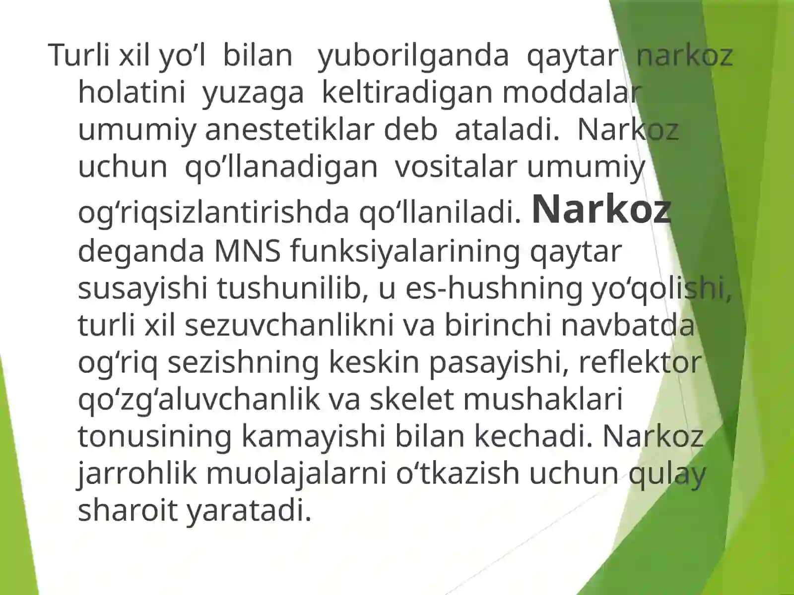 Narkozvositalari.Etilspirti.Uxlatuvchivositalar.Alkogolizmvauningasoratlari 2