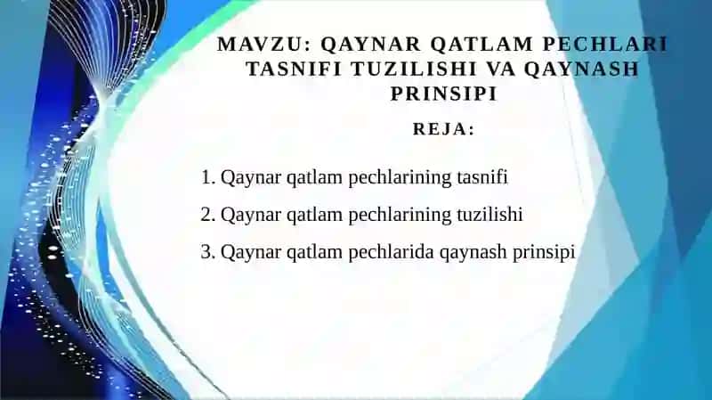 Qaynar qatlam pechlari tasnifi tuzilishi va qaynash prinsipi 2