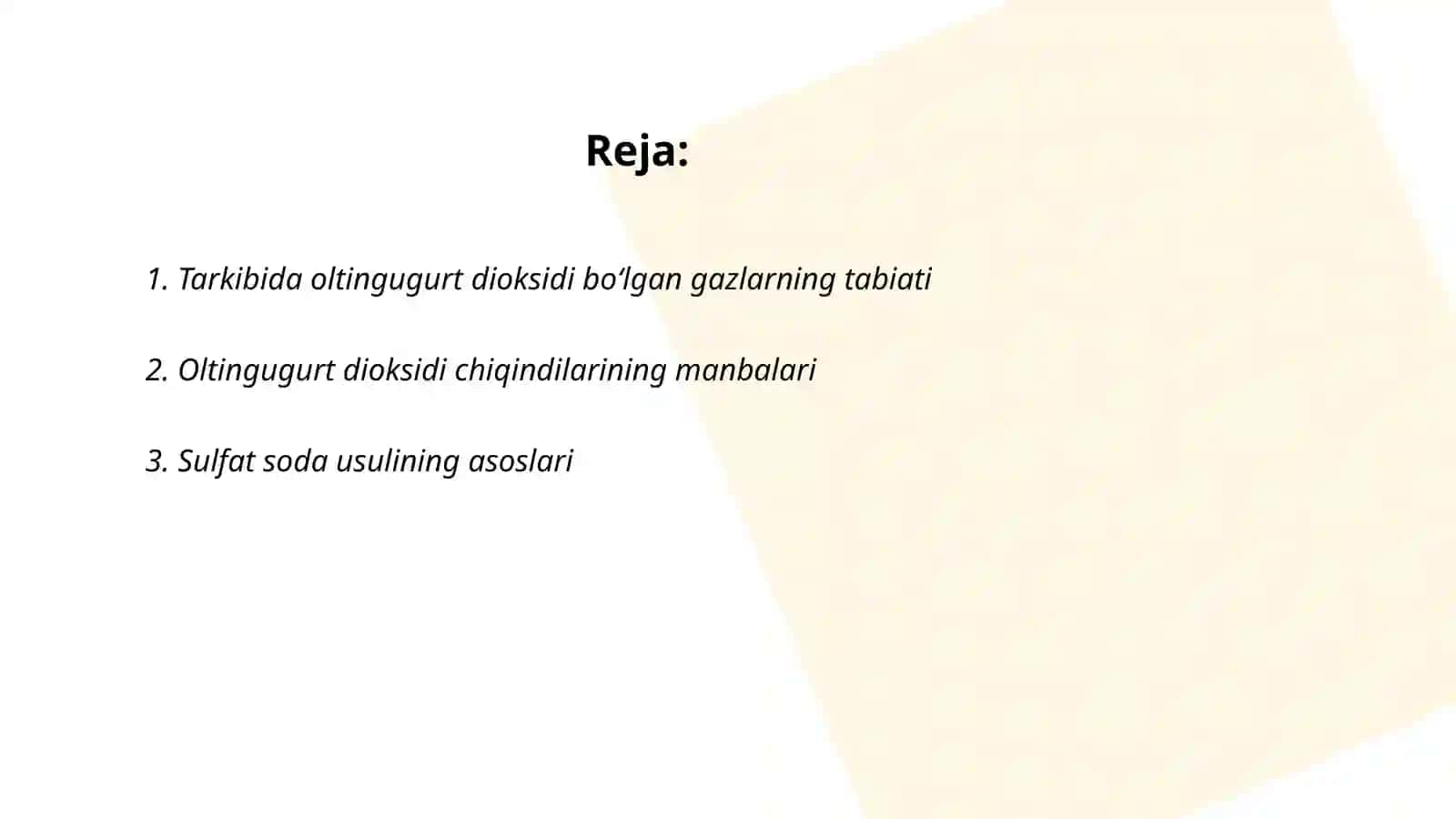 Sulfat kislota ishlab chiqarish texnologiyasi 2