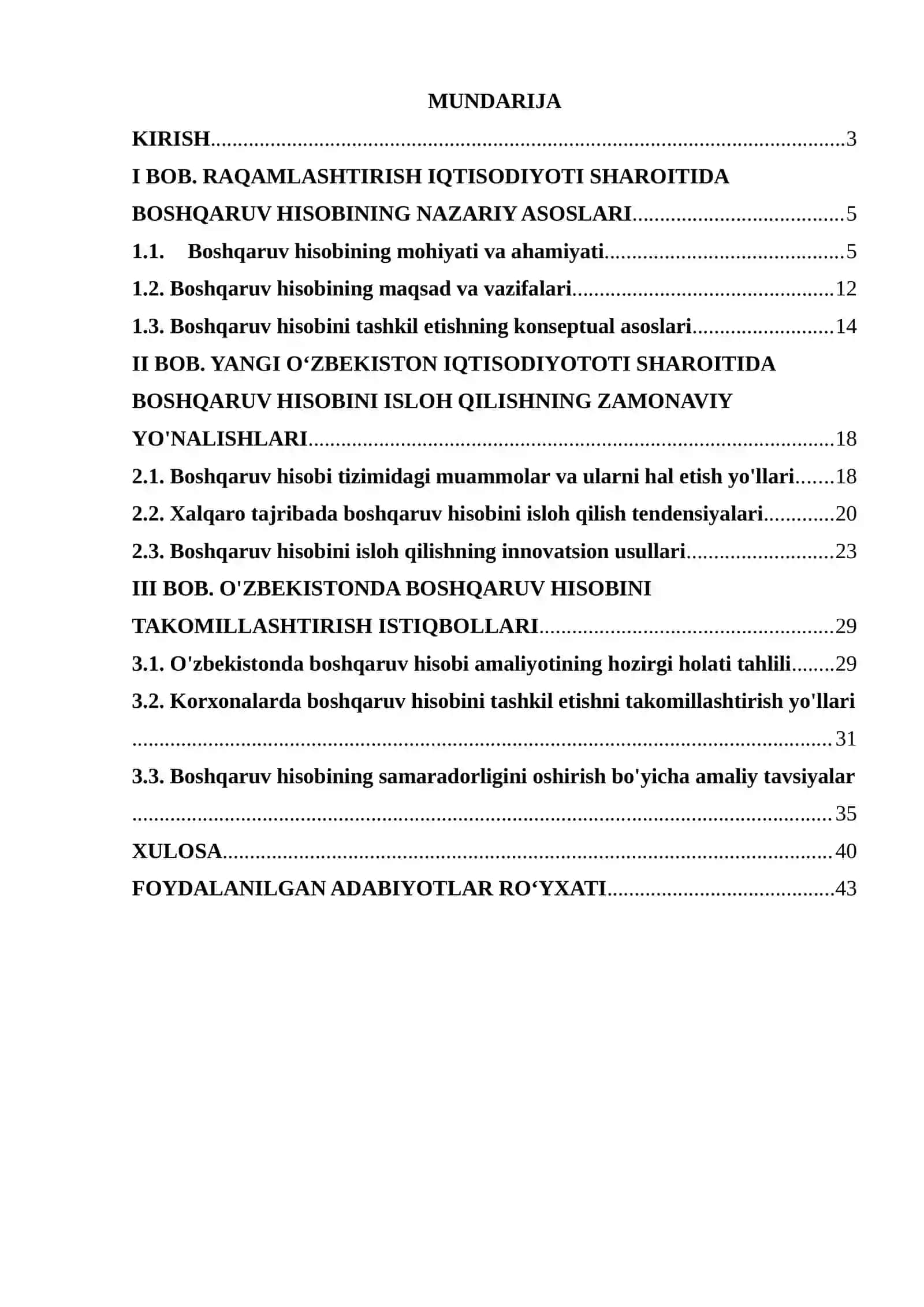 Boshqaruv hisobini isloh qilishning nazariy va amaliy jihatlari 2