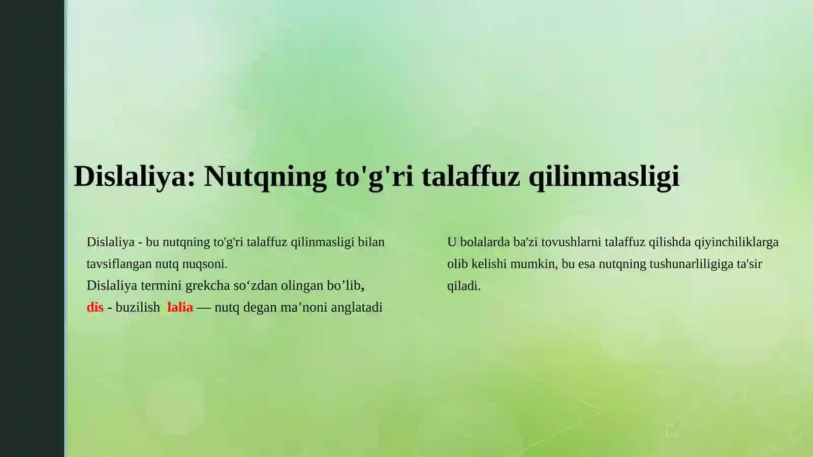 Dislaliya va uning korreksiyasi 2