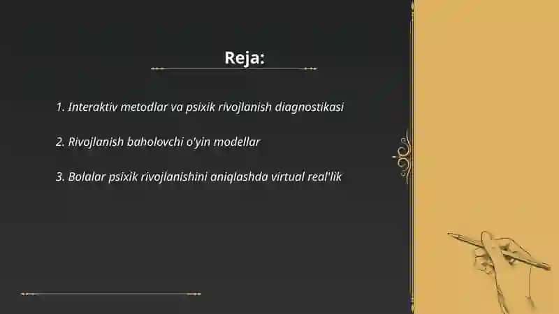 Interaktiv metodlar va psixik rivojlanish diagnostikasi 2