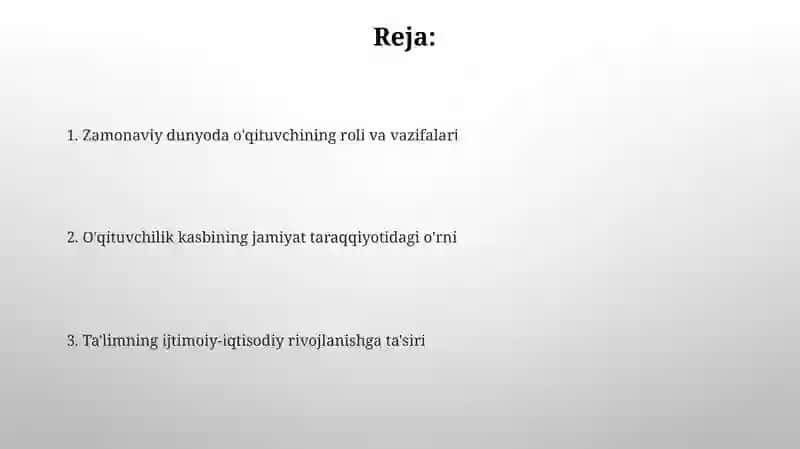 O'qituvchilik kasbi 2