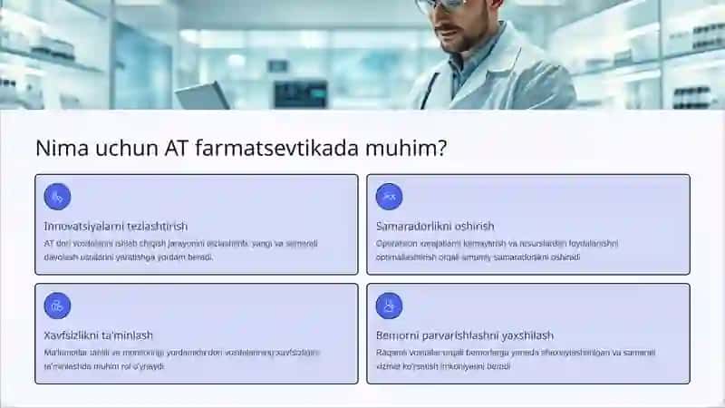 Farmatsevtika faoliyatida axborot texnologiyalaridan foydalanish 2