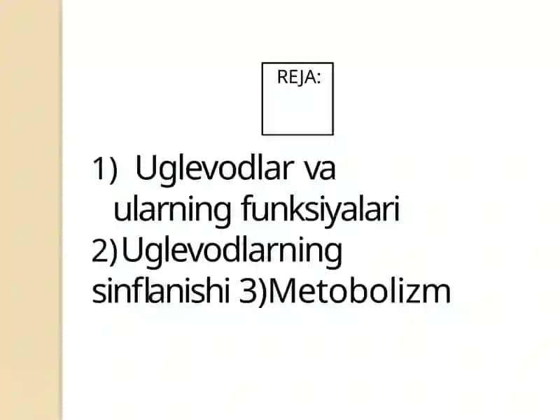 Uglevodlar almashinuvi 2