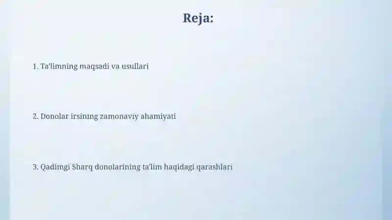 Qadimgi sharq donishmandlari tarbiya haqida 2