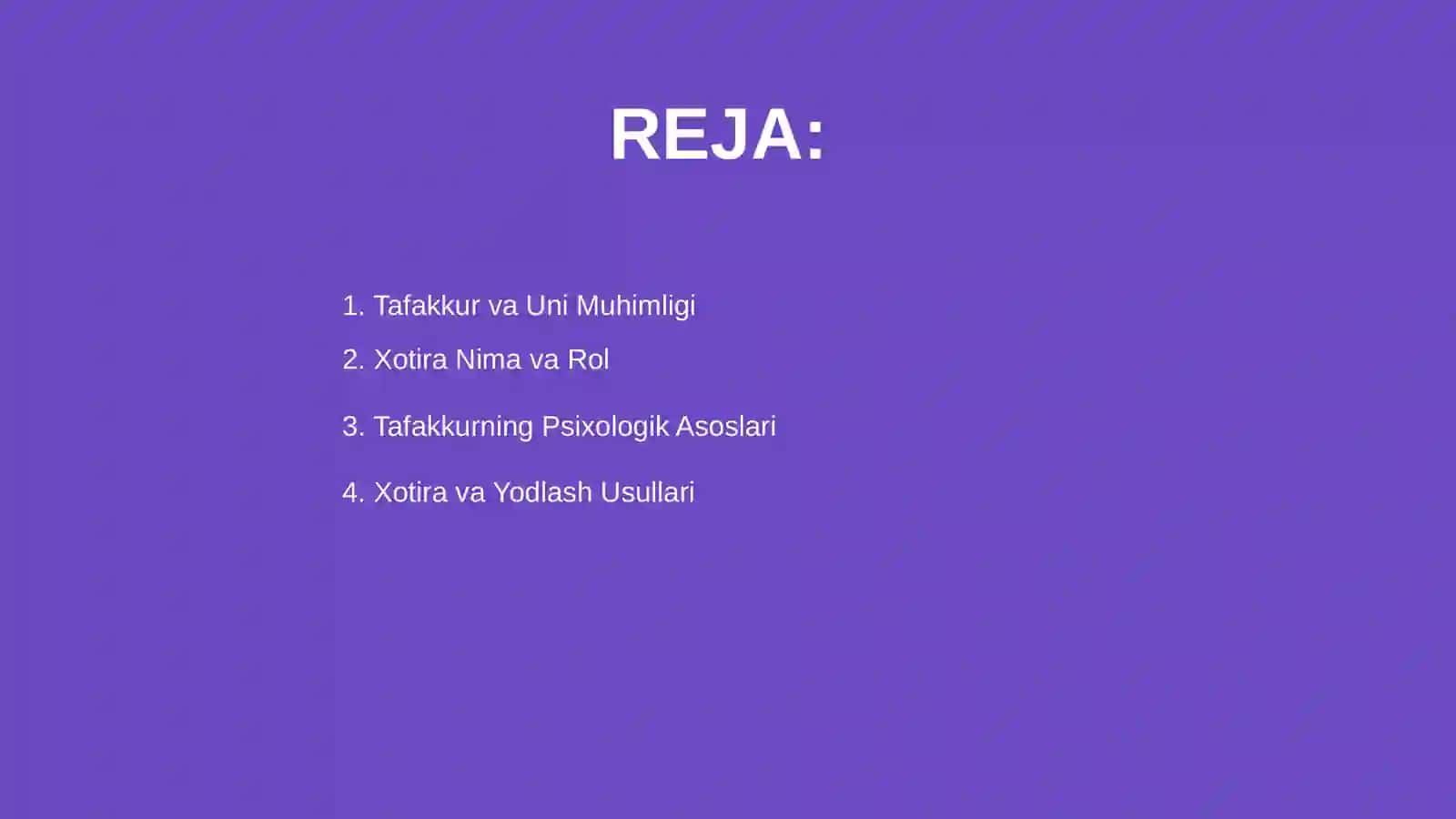 Tafakkur va Xotira 2