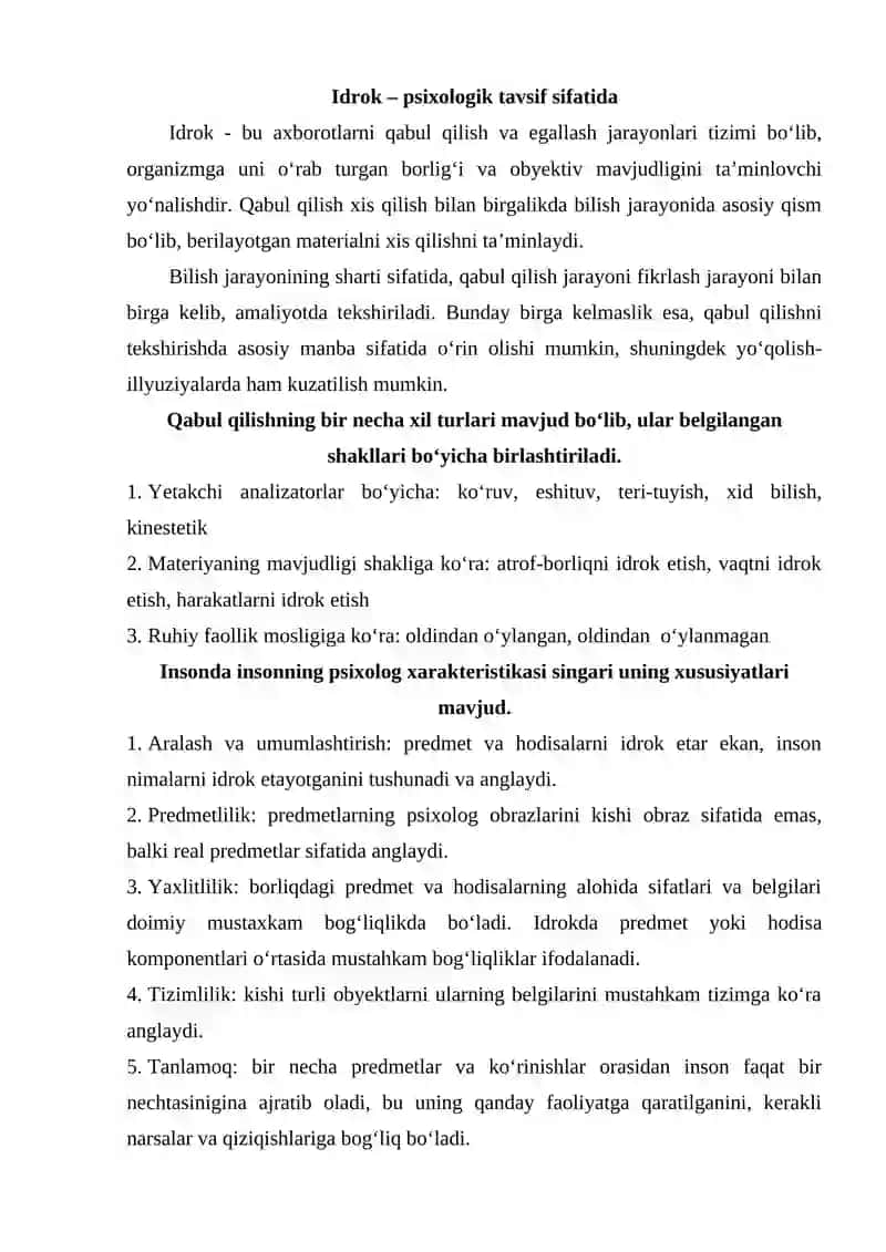 Nutqida kamchiligi bo‘lgan bolalar idrokining xususiyatlari 2