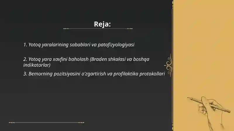 Yotoq yaralarni oldini ololish 2