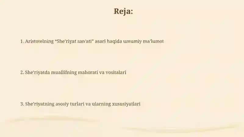 Aristotel: Poetika asari xususida 2