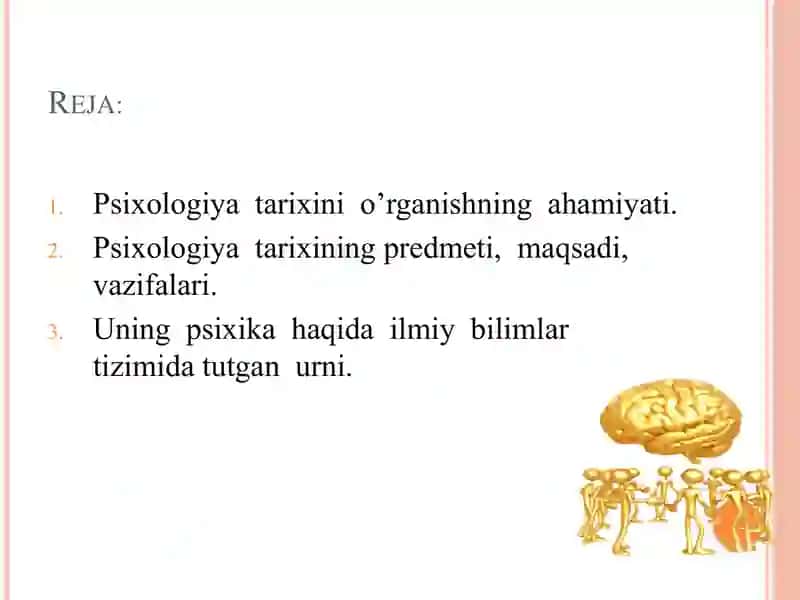 Psixologiya tarixi fanining predmeti va vazifalari 2