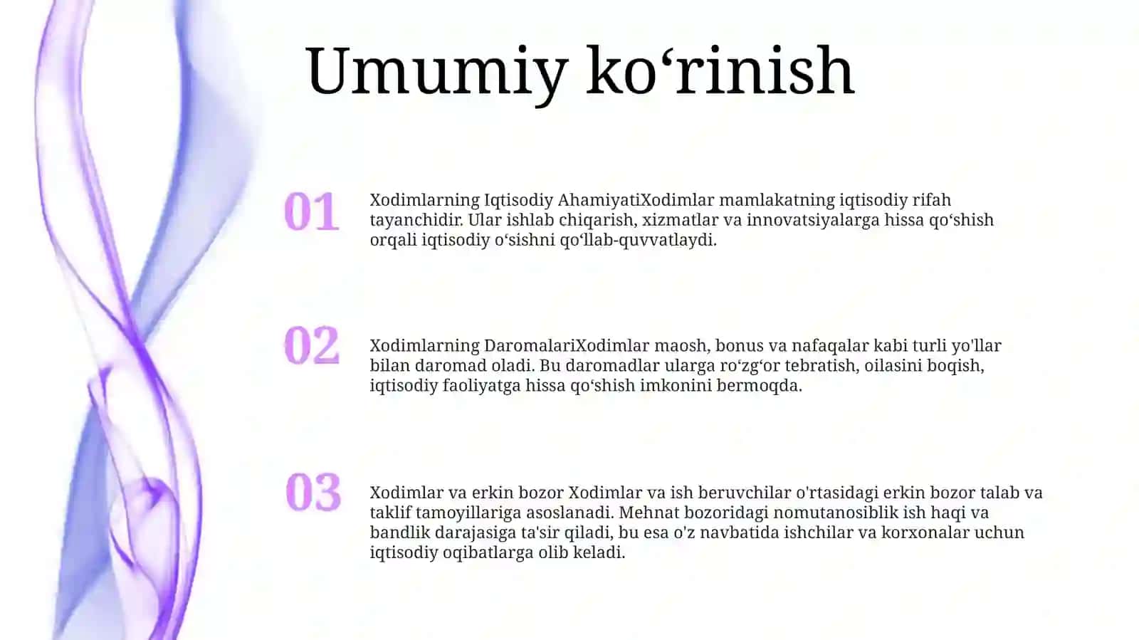 Xodimlarning Daromadlari 2