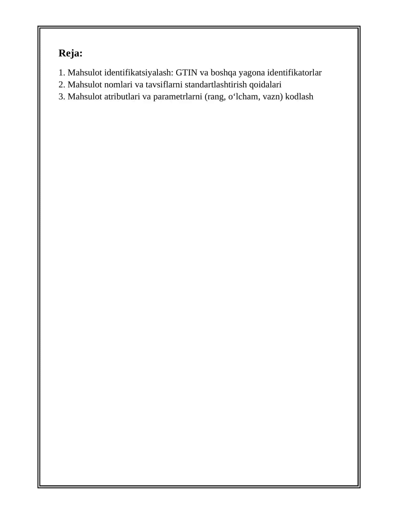 Mahsulot Identifikatsiyalash: GTIN va Boshqa Yagona Identifikatorlar 2