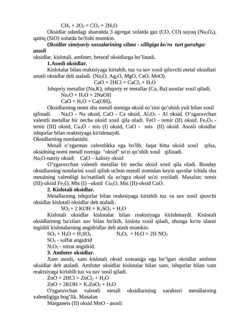ANORGANIK BIRIKMALARNING SINFLARI 2