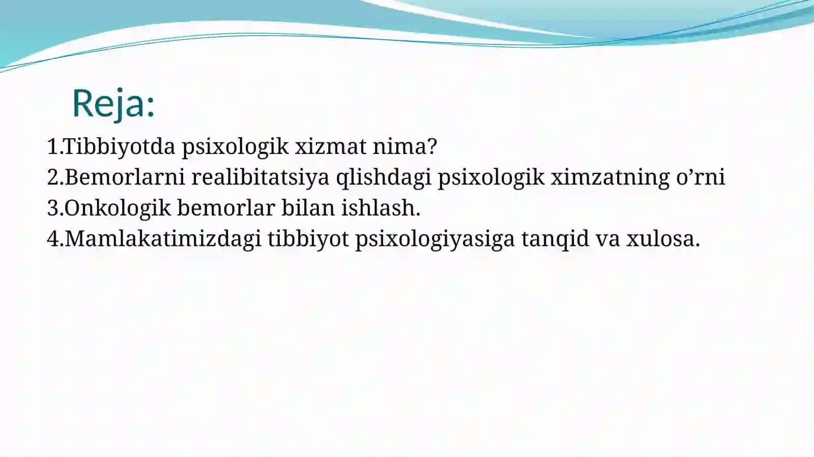 Sog’liqni Saqlash  Tizimida Psixologik xizmatning o'ziga xosligi 2