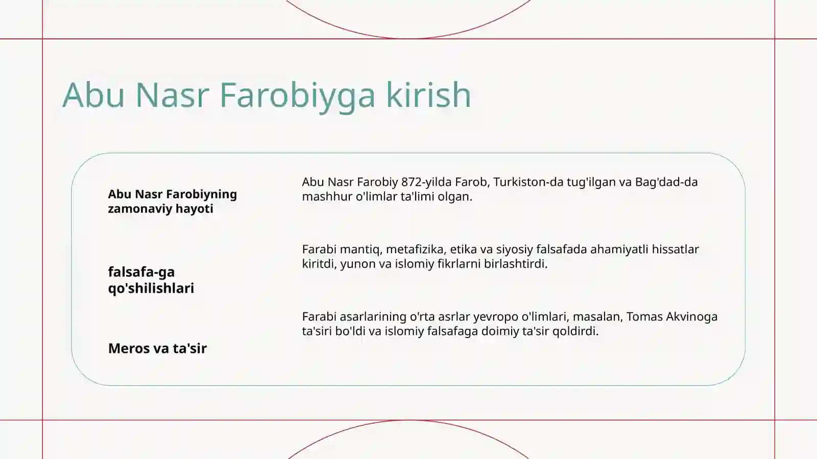 Abu Nasr Farobiyning tabiiy ilmiy qarashlari 2