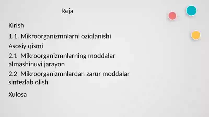 Mikroorganizmlardan zarur moddalar sintezlab olish 2