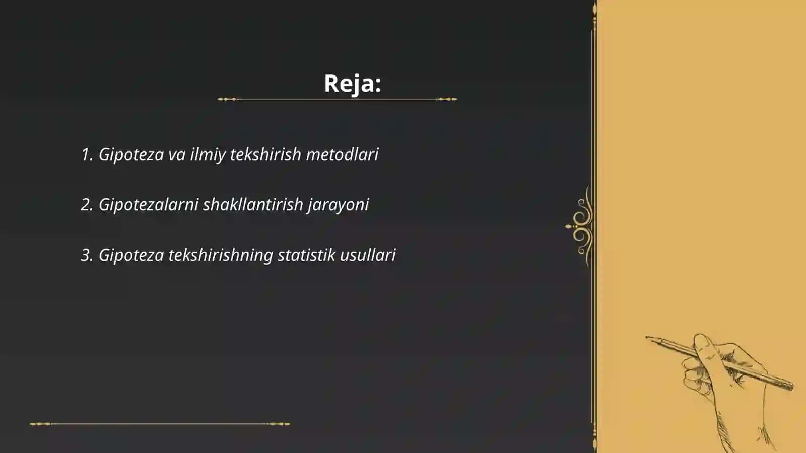 Gipotezalarni tekshirish 2