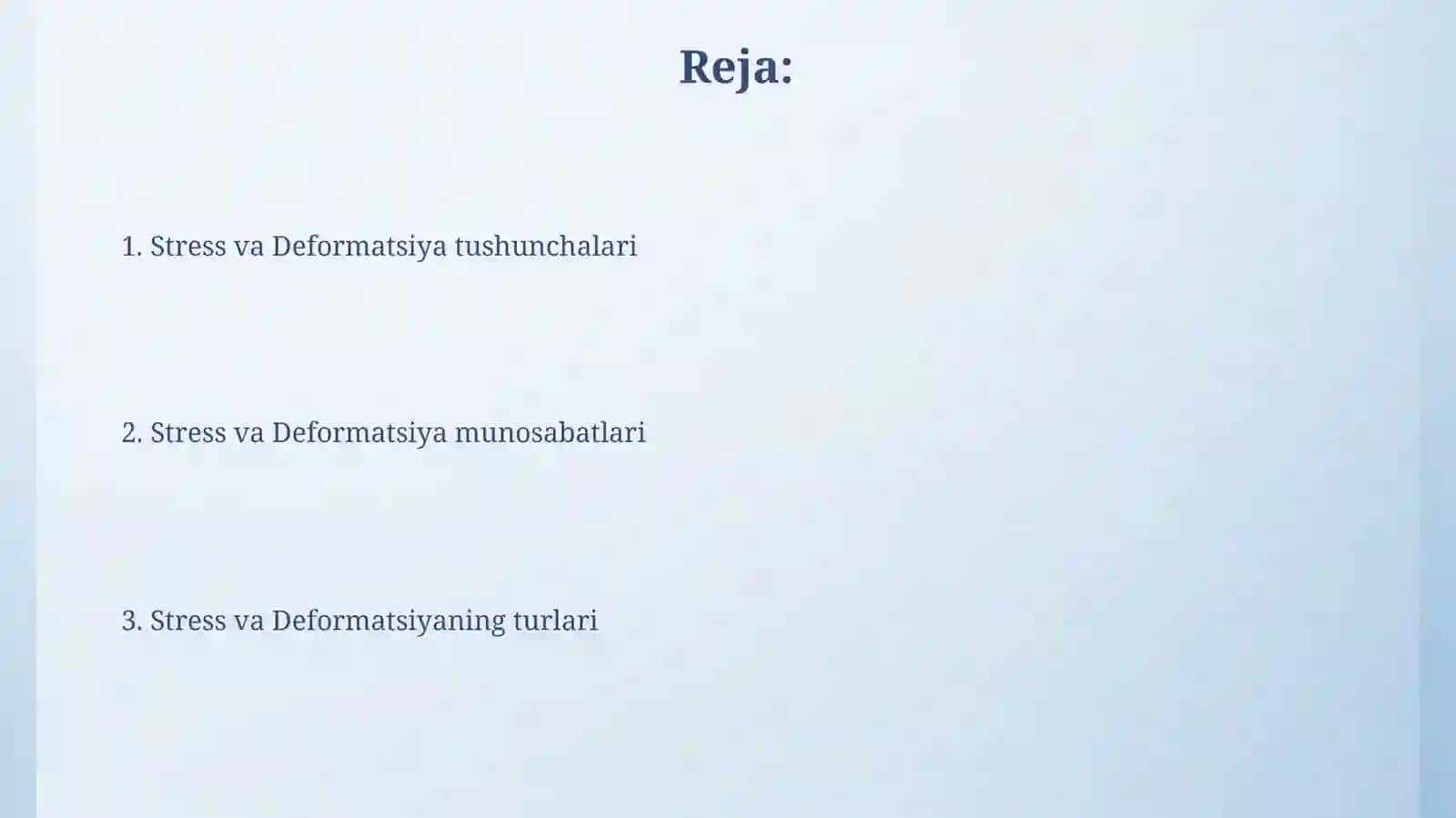 Buralishda kuchlanish vadeformatsiya 2