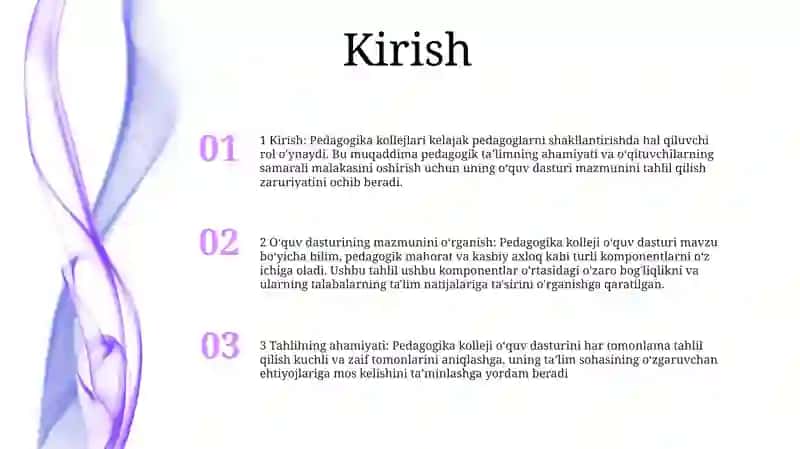 Pedagogika Kollejida Tarbiyaviy Ishlarning Mazmunini O'Rganish Va Tahlil Qilish 2
