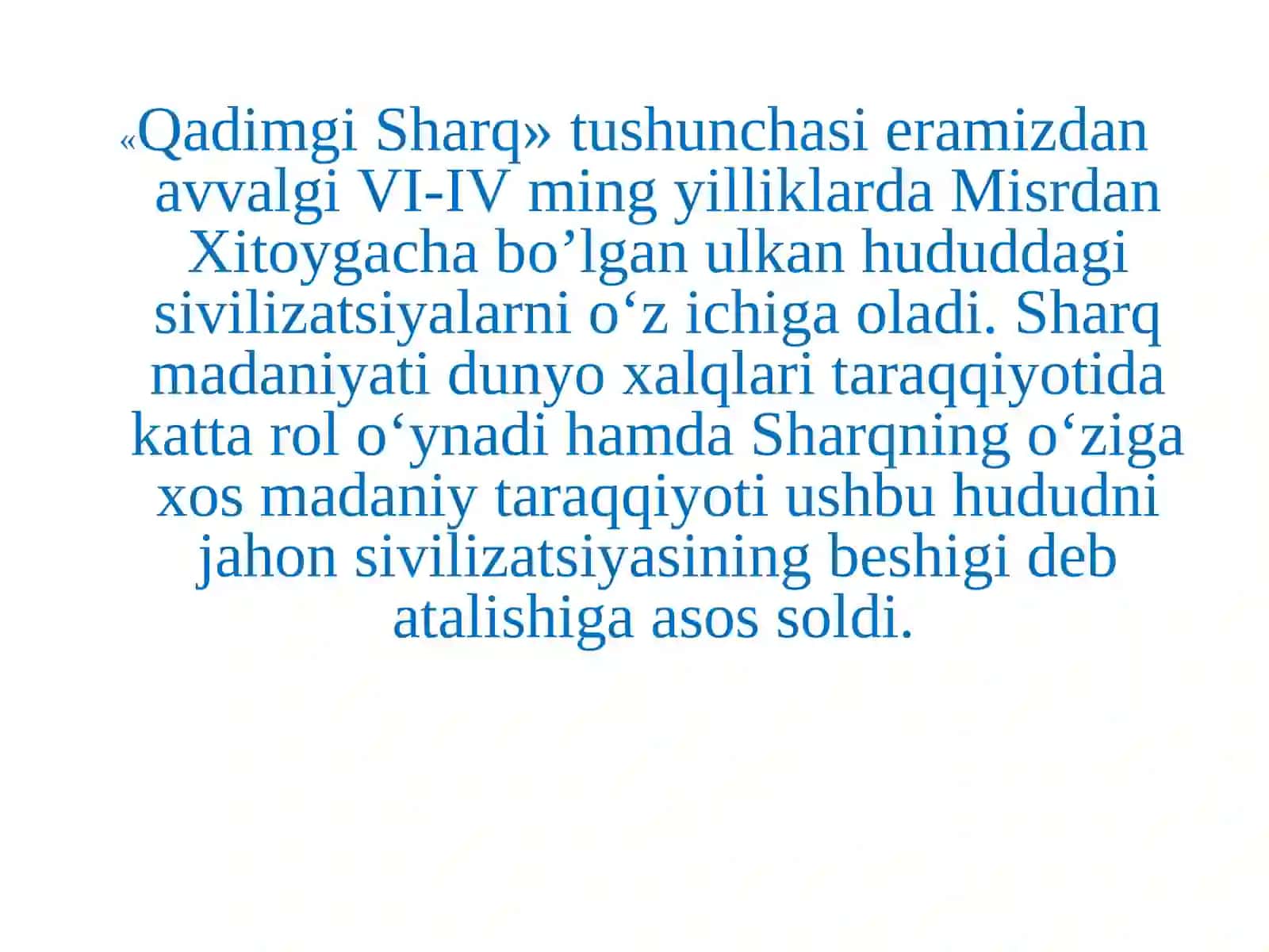 Sharq falsafasining mohiyati va ijtimoiy taraqqiyotdagi roli 2