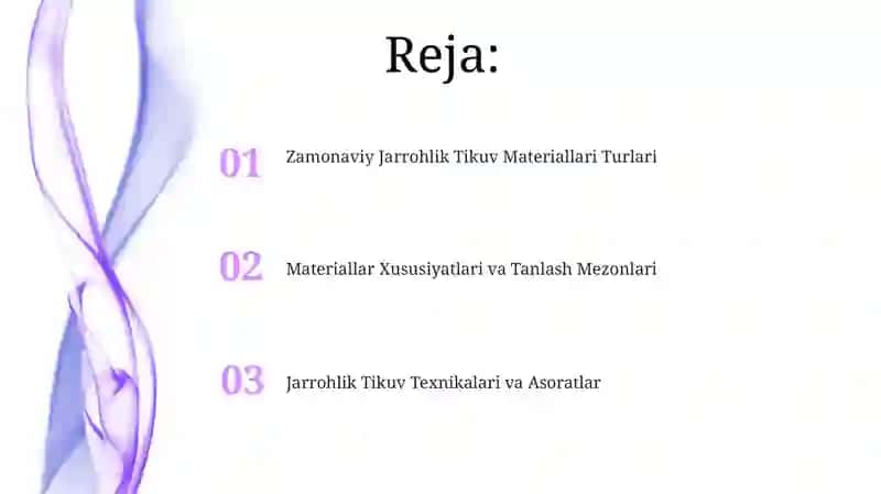 Zamonaviy Jarrohlik Tikuv Materiallari Turlari 2