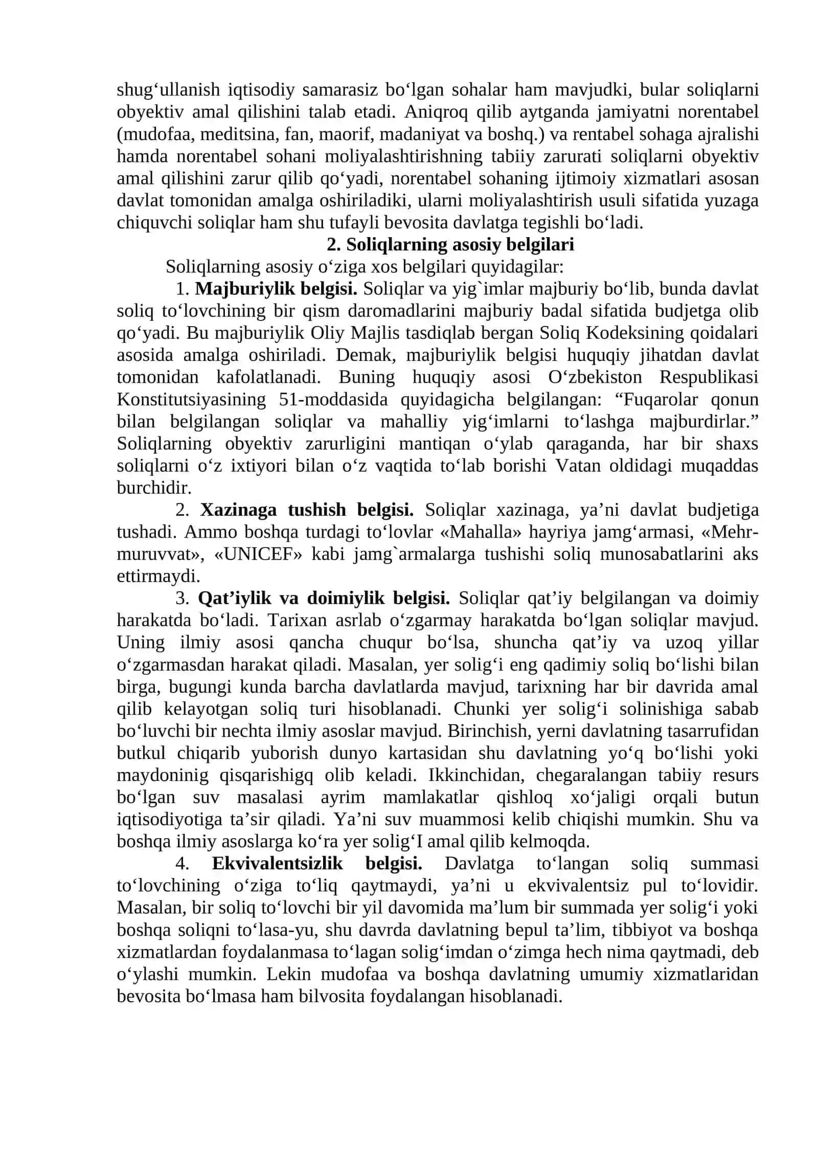O‘ZBEKISTON RESPUBLIKASIDA SOLIQLAR VA YIG‘IMLAR TIZIMI 2