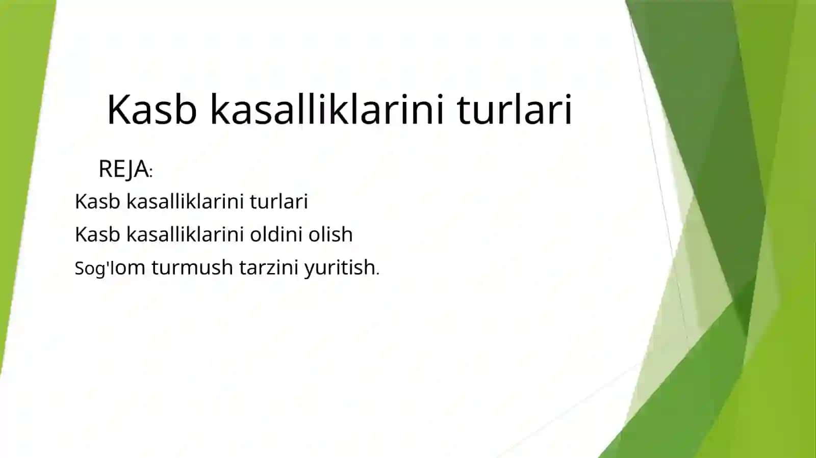 HAYOT FAOLYATI XAFSIZLIGI FANIDAN TAYORLAGAN MUSTAQIL ISHI 2
