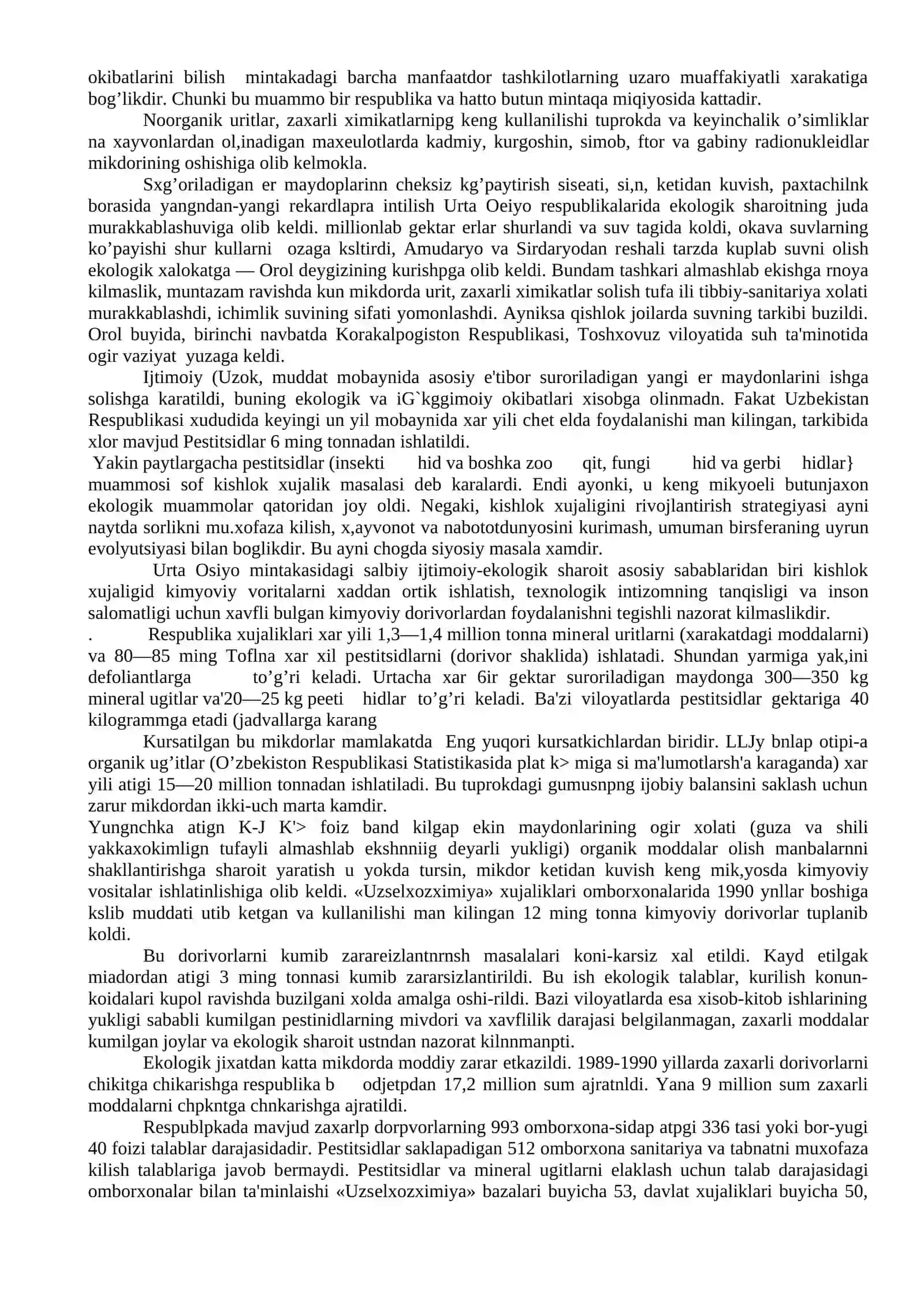Sanoat korxonalari chiqindi suvlarining xaraktеristikasi va ularni zararsizlantirish usullari 2