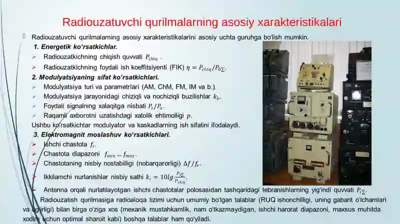 Radiosignal uzatuvchi qurilmalar 2