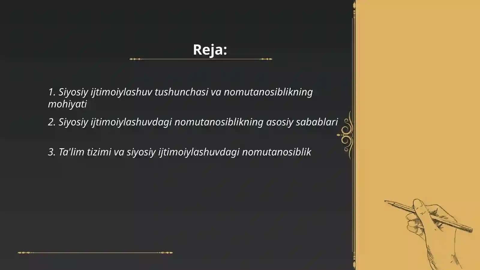 Siyosiy ijtimoiylashuvdagi nomutanosiblik va uning siyosiy barqarorlikka ta’siri 2