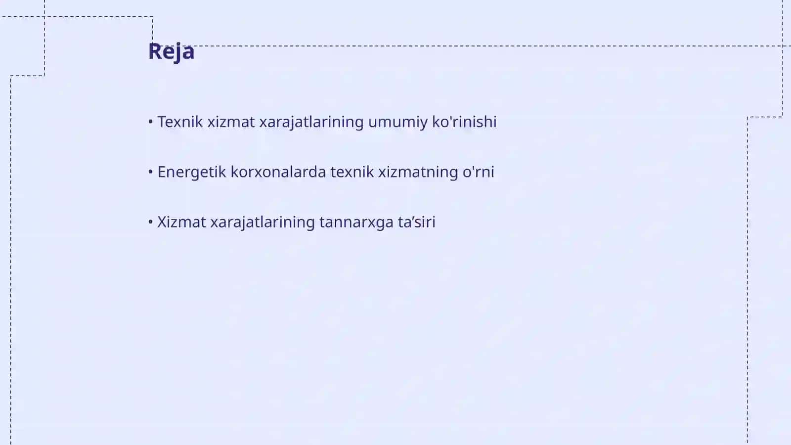 Energetik korxonalarda texnik xizmat xarajatlarini tannarxga ta’siri 2