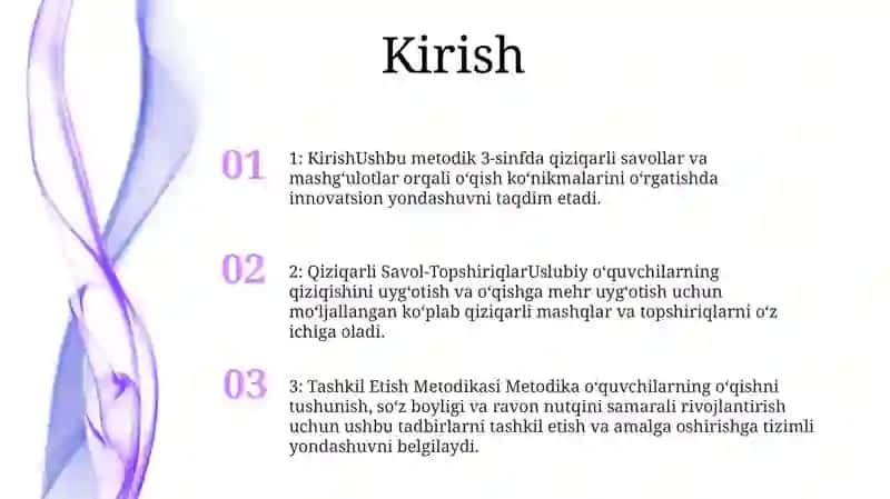 Ona Tili Darslarini Qiziqarli Savol-Topshiriqlar Orqali Tashkil Etish Metodikasi(3-Sinf) 2