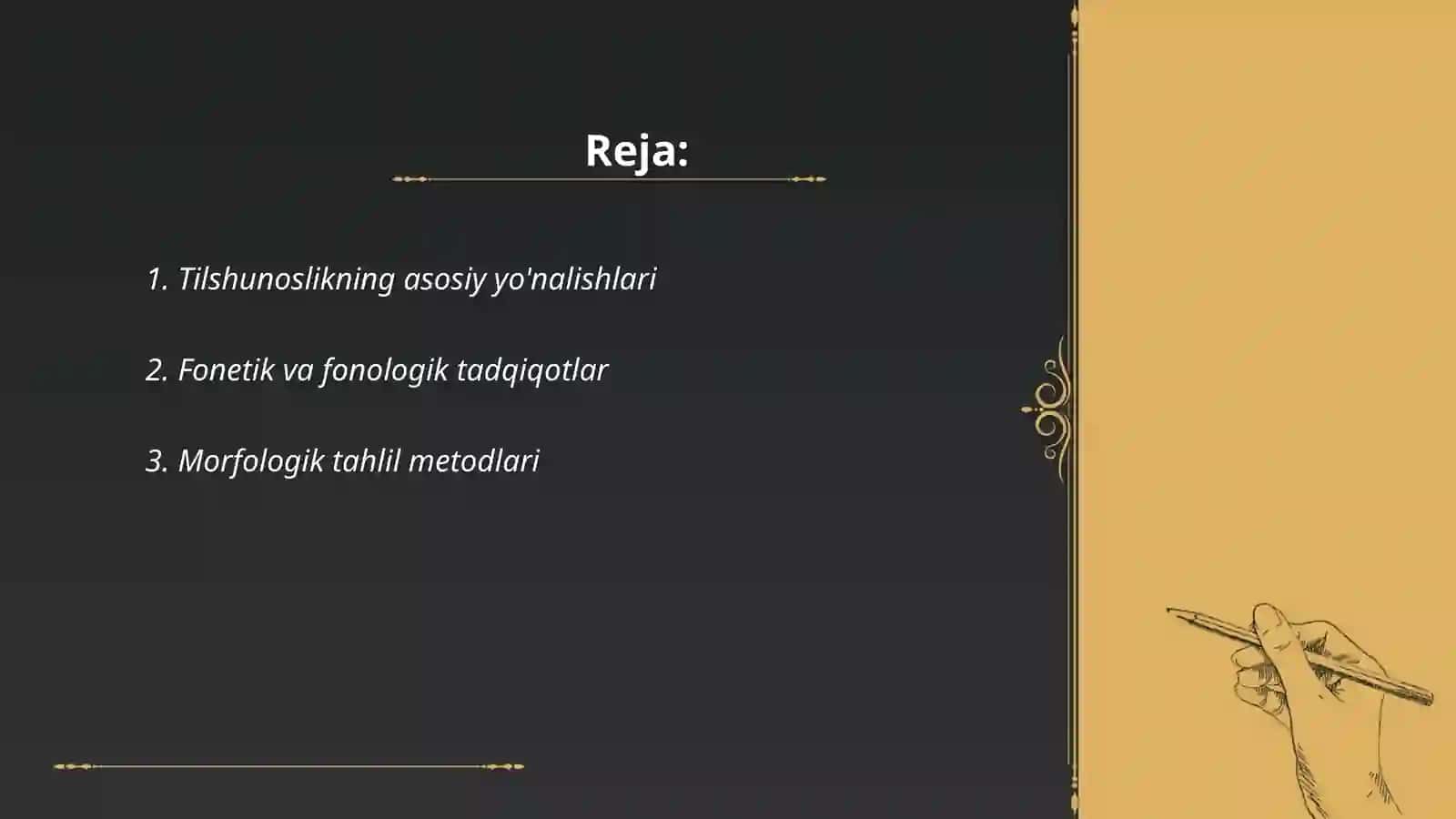 Tilshunoslik metodlari 2