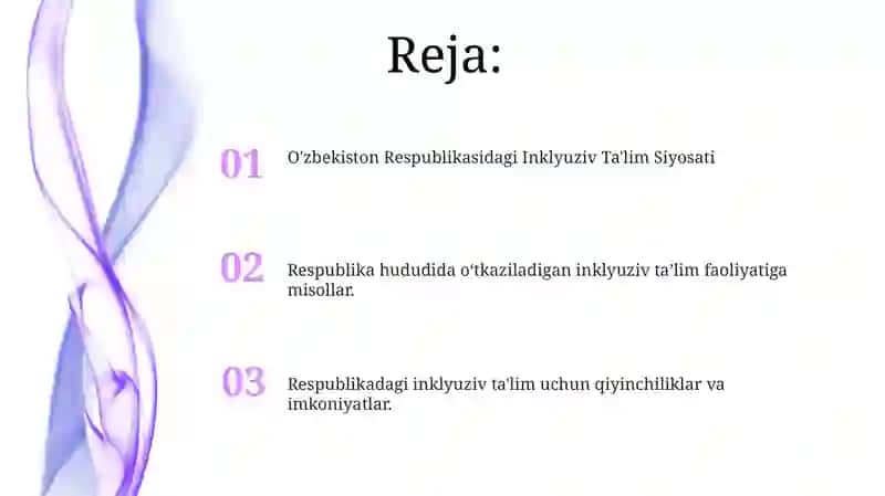 Inklyuziv Ta'lim bo'yicha Respublikada olib borilayotgan faoliyat 2
