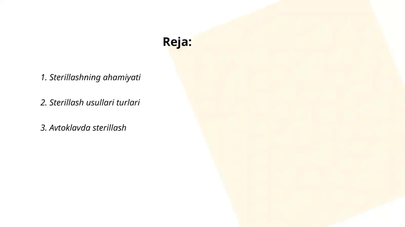 Sterillash usullari 2